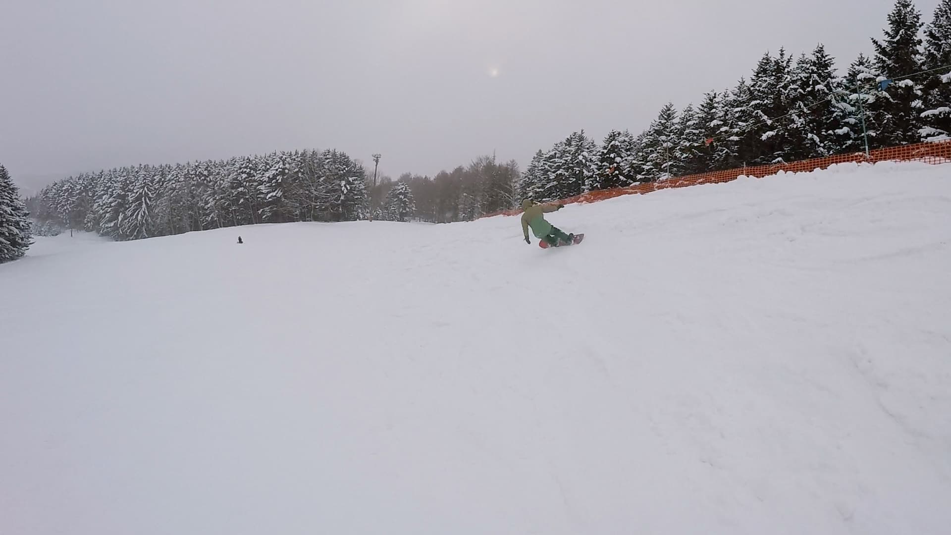 三笠山スキー場初級コース2