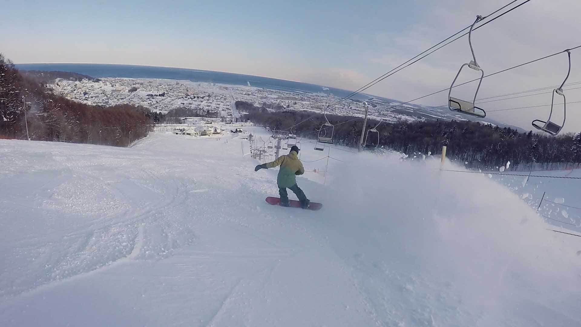 紋別市営大山スキー場第１ゲレンデAコース