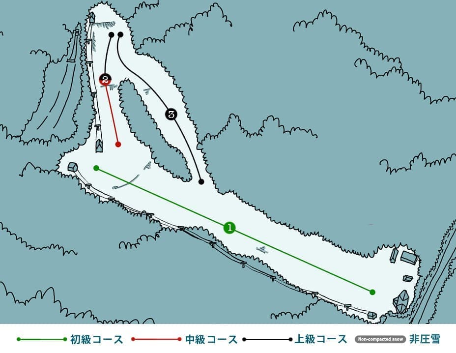田山スキー場MAP