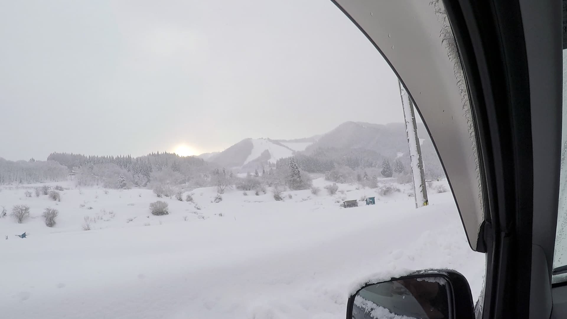 大鰐温泉スキー場 / 車窓から写真2