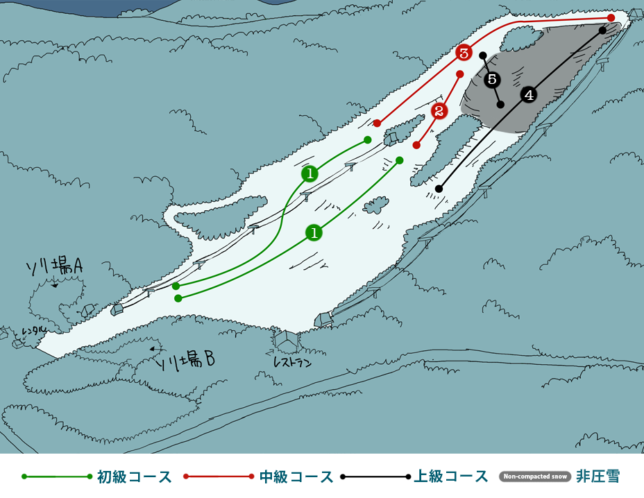 泉ヶ岳スキー場MAP