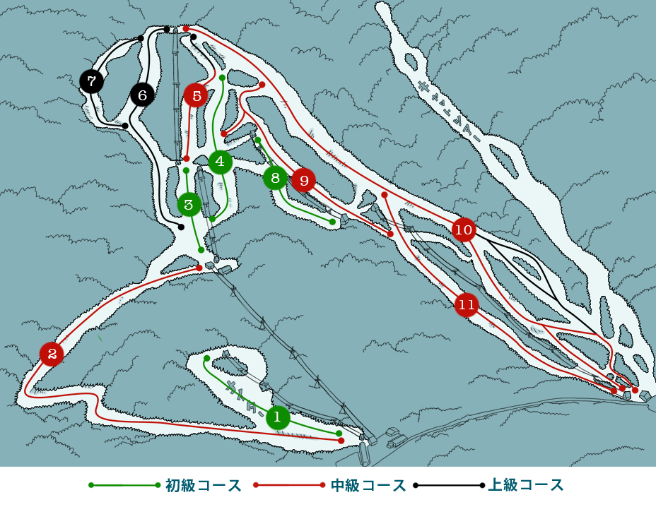 岩木山百沢スキー場MAP