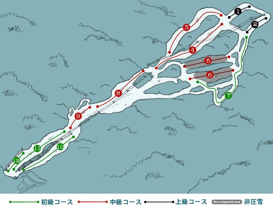 野麦峠スキー場MAP
